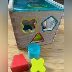 Wooden Shape Sorting Blocks Toy